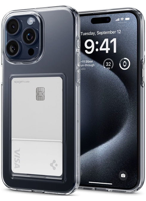 Spigen iPhone 15 Pro MAX Case Crystal Slot