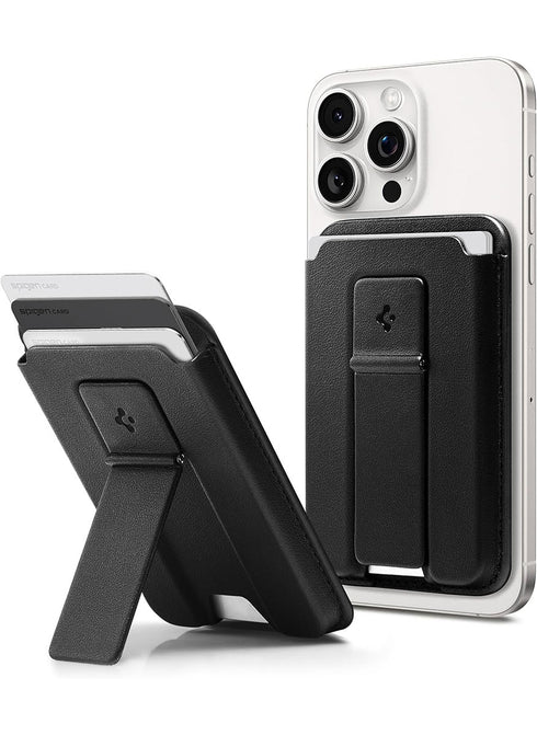 Spigen Magnetic Wallet 3 Cards Holder Smart Fold 2 with Kickstand (MagFit)
