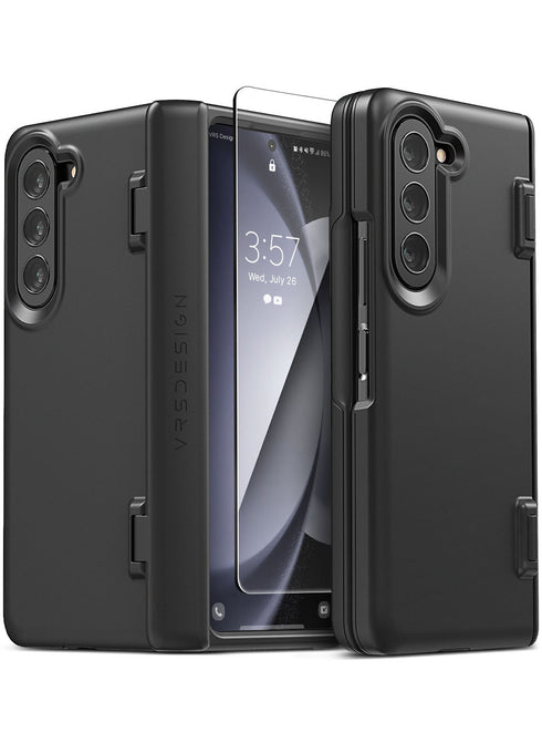 VRS Design Samsung Galaxy Z Fold 5 Case Simpli Fit with FRONT Screen Protector