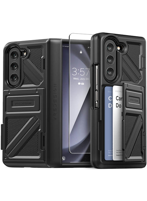VRS Design Samsung Galaxy Z Fold 5 Case Terra Guard Ultimate GO with FRONT Screen Protector