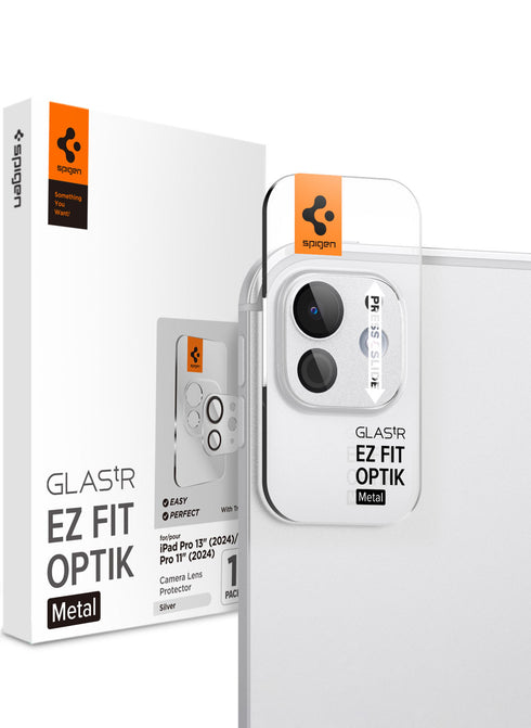 Spigen iPad Pro 13" / iPad Pro 11" M4 (2024) Camera Lens Screen Protector GLAStR Optik Metal EZ Fit