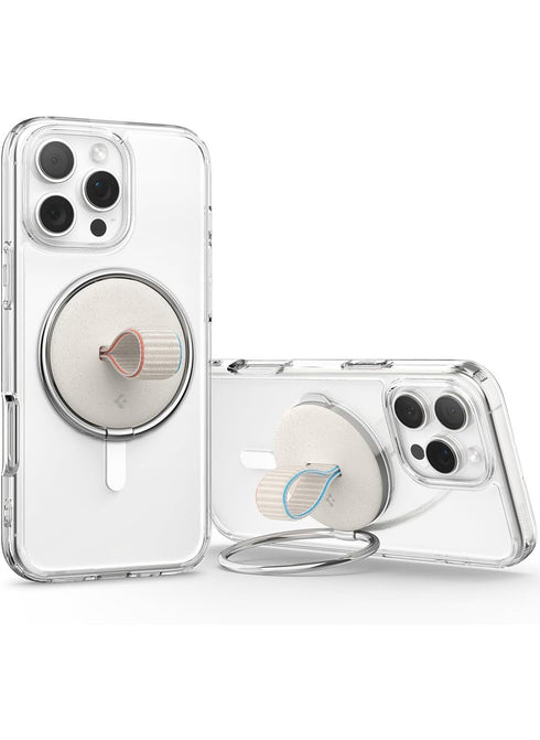 Spigen O-Mag Ring (MagFit) Magnetic Ring Holder with Kickstand and Strap