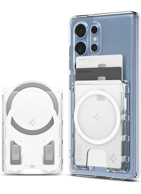 Spigen Samsung Galaxy S25 series Dual-Side Magnetic Wallet 3 Cards Holder Ultra Hybrid (MagFit Plus)