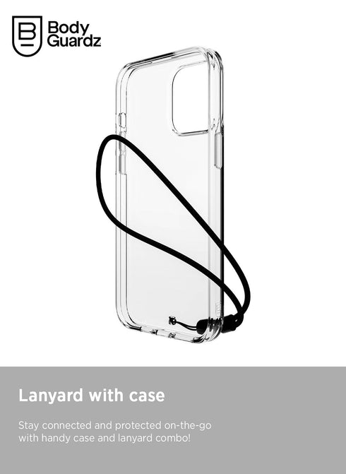 BodyGuardz iPhone 15 Pro MAX Case Carve with Lanyard