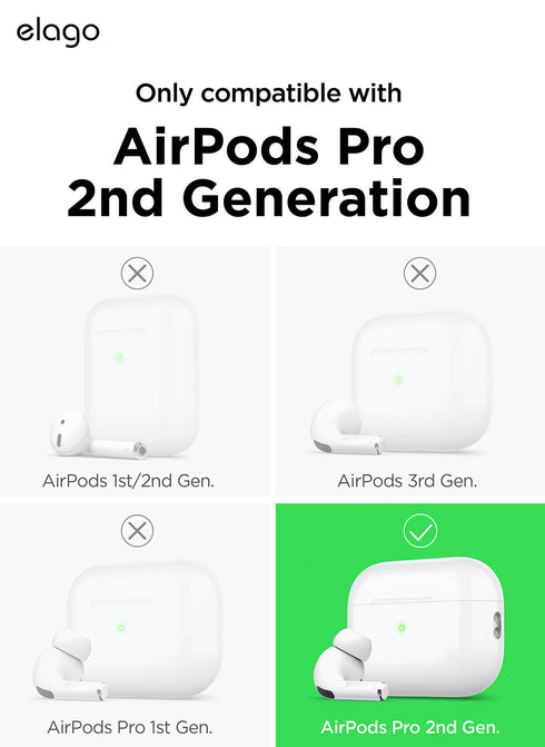 elago AirPods PRO 2 Case Liquid Hybrid Hang with Lanyard