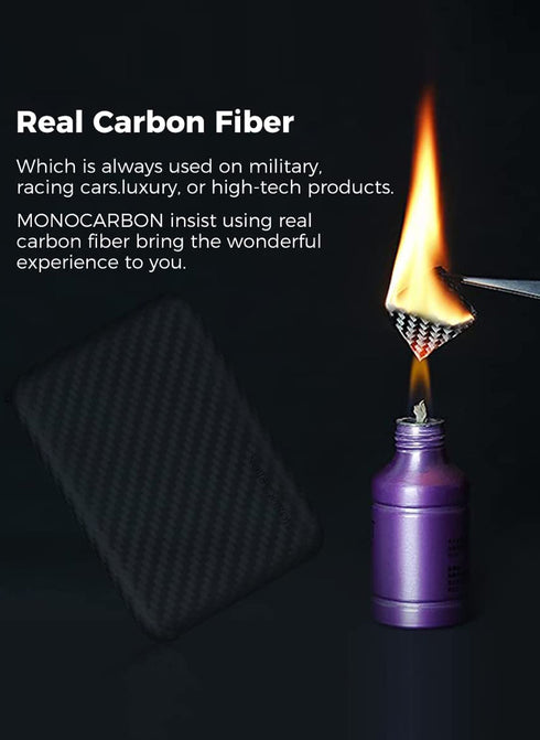 MONOCARBON MagSafe Battery Pack Case Real Carbon Fiber