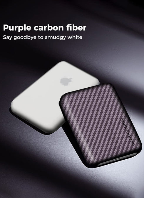 MONOCARBON MagSafe Battery Pack Case Real Carbon Fiber