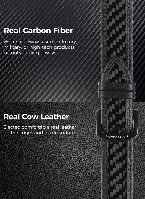 MONOCARBON Apple Watch Band (49/45/44/42mm) Real Carbon Fiber