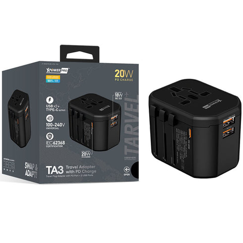 Xpower TA3 20W Travel Charger Adapter