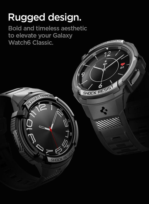Spigen Samsung Galaxy Watch 6 Classic (47mm) Band with Case Rugged Armor PRO
