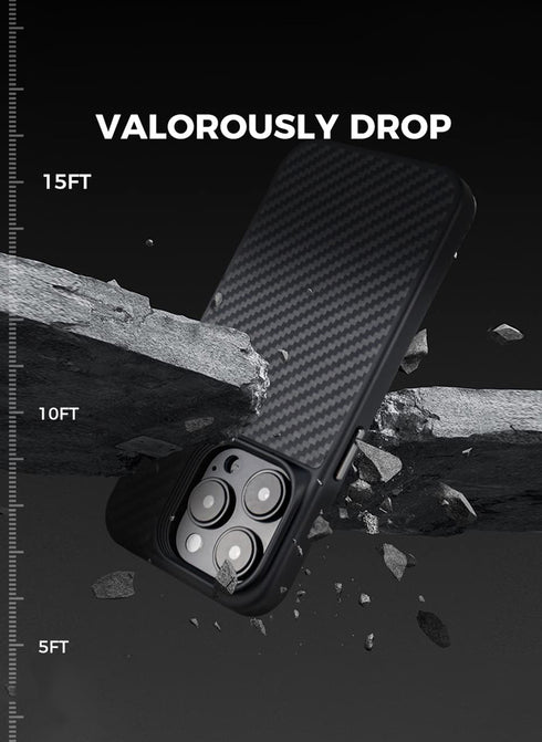 MONOCARBON iPhone 14 Pro MAX Case Real Aramid Fiber (MagSafe)