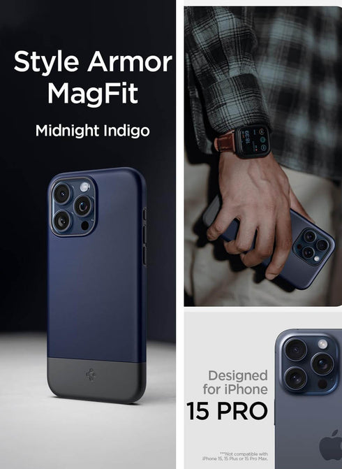 Spigen iPhone 15 PRO Case Style Armor MagFit