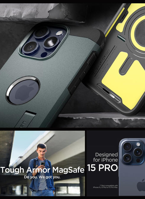 Spigen iPhone 15 PRO Case Tough Armor MagFit