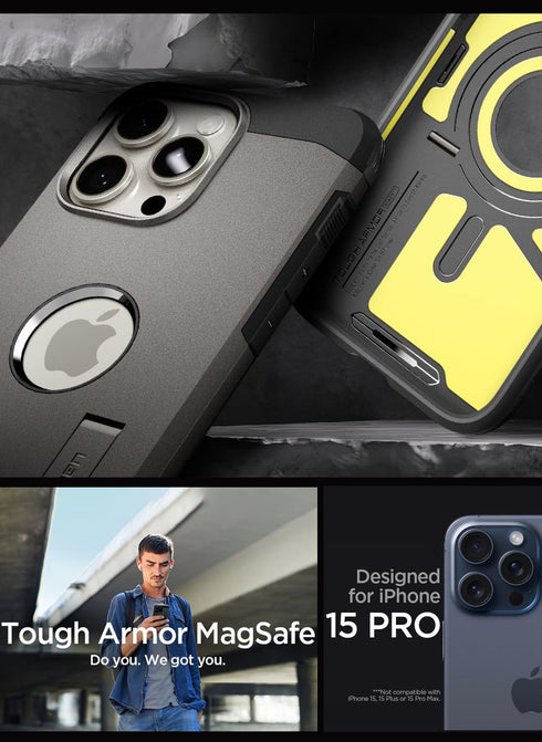 Spigen iPhone 15 PRO Case Tough Armor MagFit