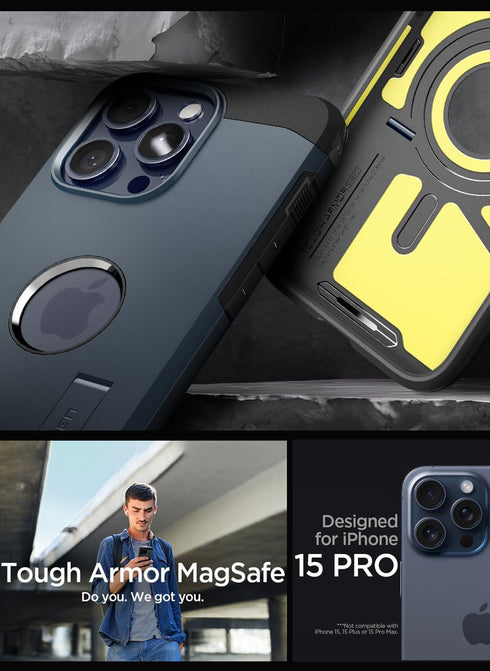 Spigen iPhone 15 PRO Case Tough Armor MagFit