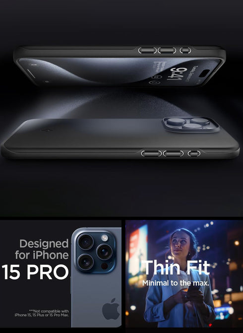 Spigen iPhone 15 PRO Case Thin Fit