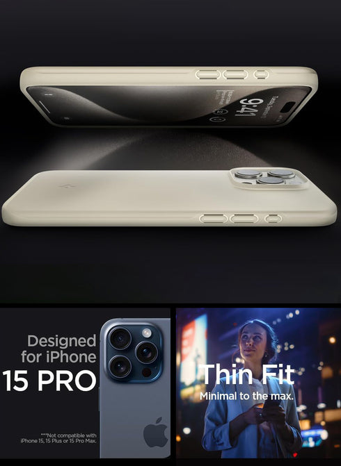Spigen iPhone 15 PRO Case Thin Fit