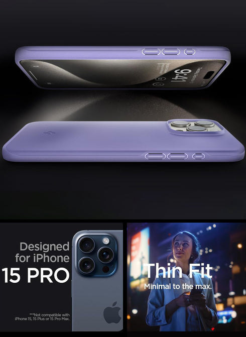 Spigen iPhone 15 PRO Case Thin Fit