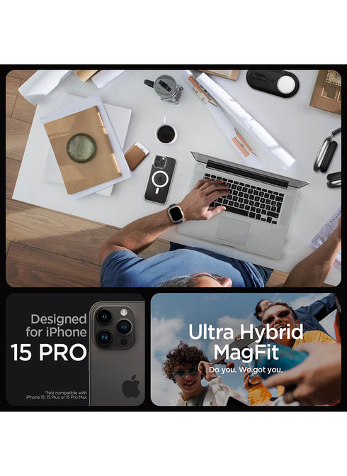 Spigen iPhone 15 PRO Case Ultra Hybrid MagFit FROST