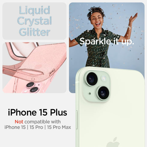 Spigen iPhone 15 Plus Case Liquid Crystal GLITTER