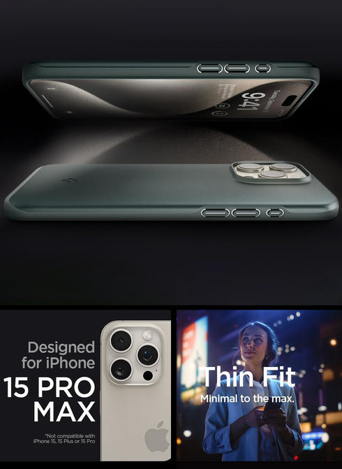 Spigen iPhone 15 Pro MAX Case Thin Fit