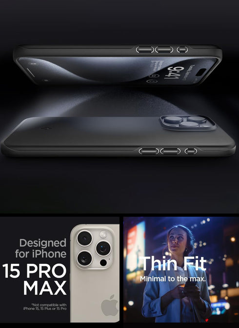 Spigen iPhone 15 Pro MAX Case Thin Fit