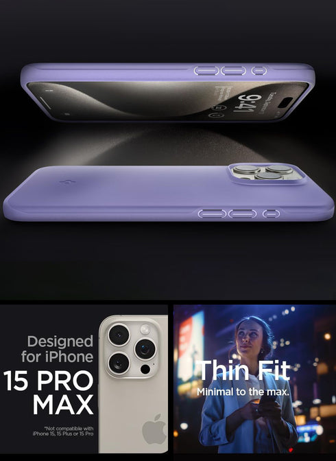Spigen iPhone 15 Pro MAX Case Thin Fit
