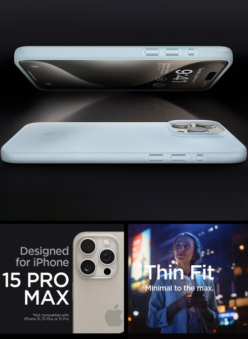 Spigen iPhone 15 Pro MAX Case Thin Fit