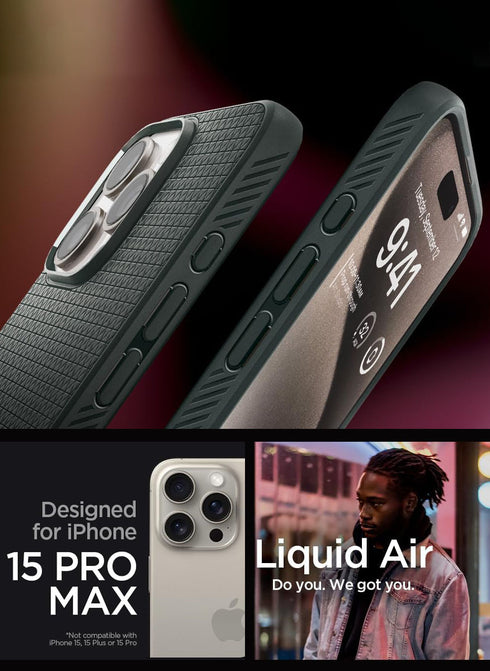 Spigen iPhone 15 Pro MAX Case Liquid Air