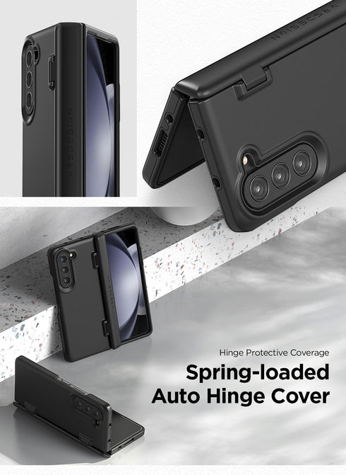 VRS Design Samsung Galaxy Z Fold 5 Case Simpli Fit with FRONT Screen Protector