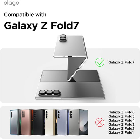 elago Samsung Galaxy Z Fold 7 Case Magnetic Clear