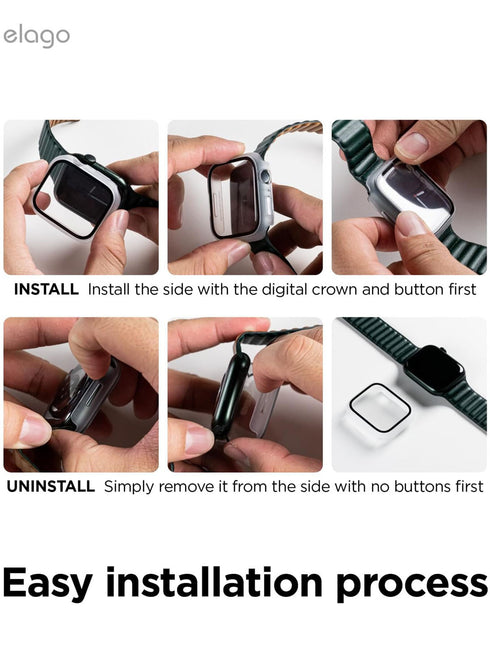 elago Apple Watch Series 10/9/8/7 (42mm) Case Clear Shield