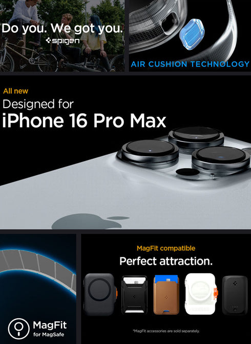 Spigen iPhone 16 Pro MAX Case Rugged Armor MagFit