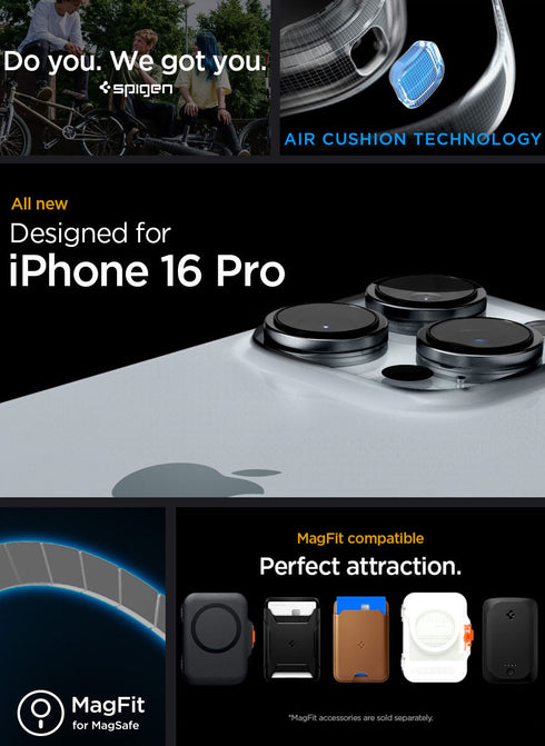 Spigen iPhone 16 PRO Case Rugged Armor MagFit