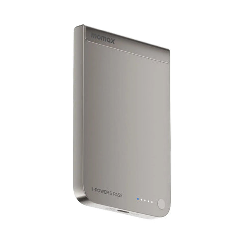 1-POWER S.PASS 5000mAh QI2 Magnetic Wireless Power Bank USB-C Up to 15W PD Output