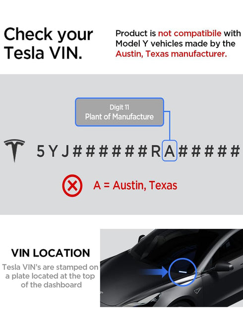 Spigen Tesla Model 3 (2023/2017) / Model Y (2025/2020) Under Screen Storage Organizer Tray