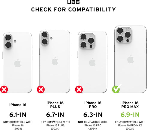 UAG iPhone 16 Pro MAX Case Essential Armor (MagSafe)
