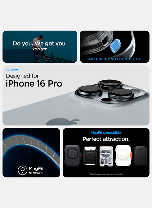 Spigen iPhone 16 PRO Case Ultra Hybrid T MAGFIT