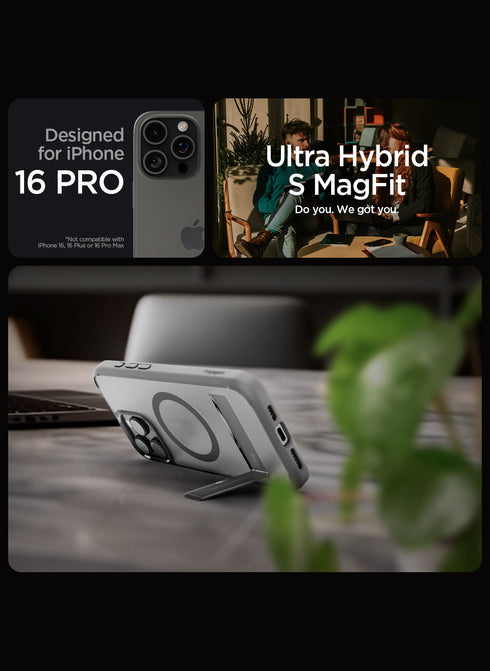 Spigen iPhone 16 PRO Case Ultra Hybrid S MAGFIT FROST