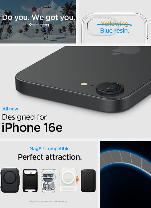 Spigen iPhone 16e Case Liquid Crystal MAGFIT