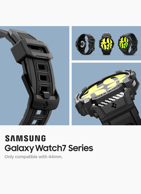 Spigen Samsung Galaxy Watch 7 (44mm) Band with Case Rugged Armor PRO