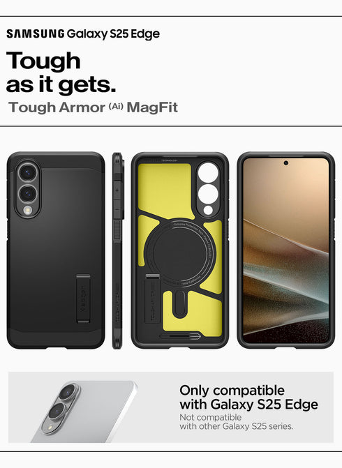 Spigen Samsung Galaxy S25 EDGE Case Tough Armor MAGFIT AI