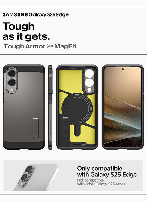 Spigen Samsung Galaxy S25 EDGE Case Tough Armor MAGFIT AI