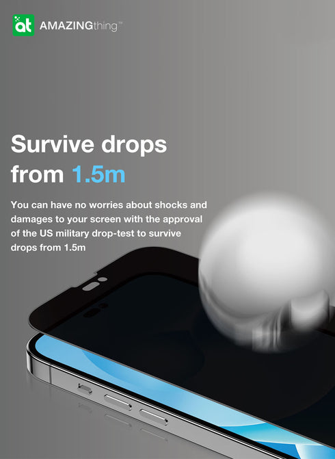 Amazing Thing iPhone 14 PLUS / iPhone 13 Pro MAX Tempered Glass Screen Protector PRIVACY