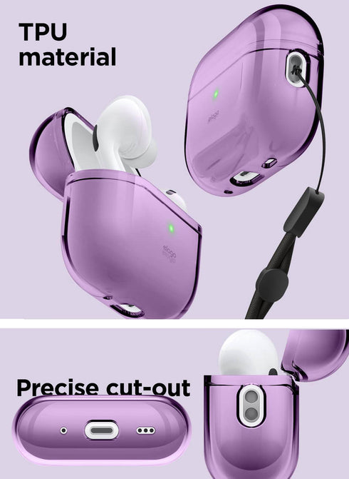 elago AirPods Pro 2 Case Clear Hang with Lanyard