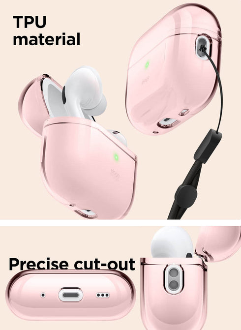 elago AirPods Pro 2 Case Clear Hang with Lanyard