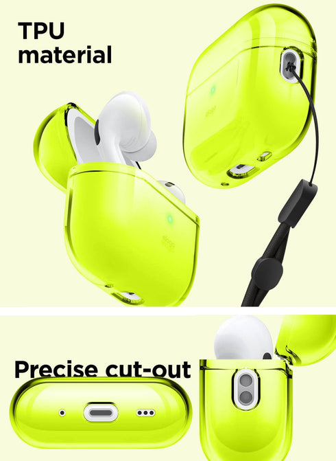 elago AirPods Pro 2 Case Clear Hang with Lanyard