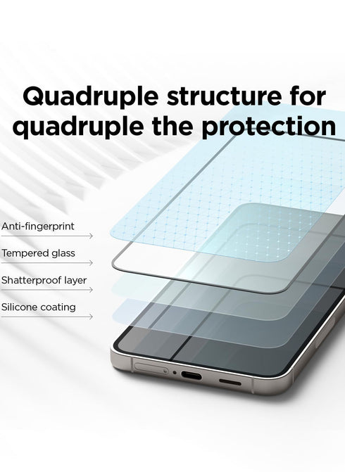 elago Samsung Galaxy S24 Tempered Glass Screen Protector with Pull-N-Go