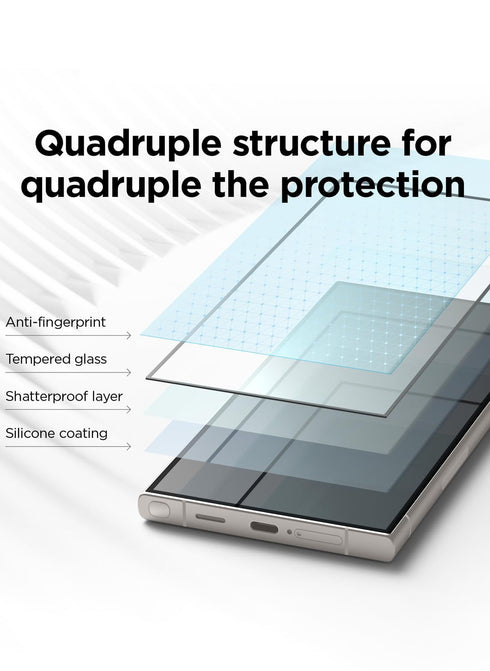 elago Samsung Galaxy S24 ULTRA Tempered Glass Screen Protector with Pull-N-Go