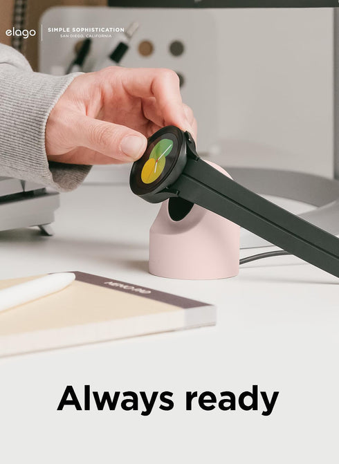elago Samsung Galaxy Watch 8 / 8 Classic / 7 Ultra / 7 / 6 / 6 Classic / 5 / 5 Pro (40/43/44/45/47mm) Charger GW2 Stand